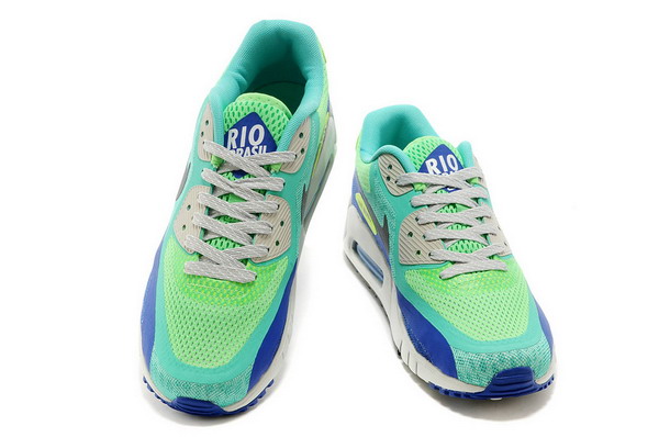 Air Max 90 Breathe Rio Mens Shoe Crystal Mint / Black / Hyper Cobalt